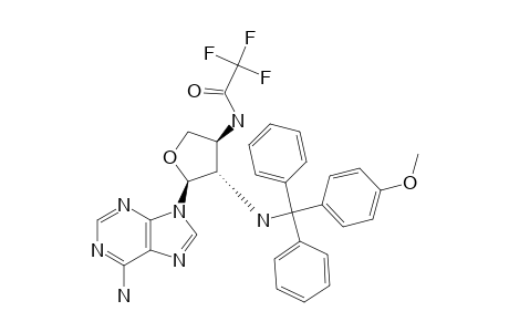 9-[2',3'-DIDEOXY-2'-N-[(4-METHOXYPHENYL)-DIPHENYLMETHYL]-3'-N-(TRIFLUOROACETYL)-ALPHA-L-THREO-FURANOSYL]-ADENINE