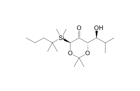 (S,S,S')-4-(Dimethyl-tert-hexylsilyl)-2,2-dimethyl-6-(1-hydroxyisobutyl)-1.3-dioxan-5-one-