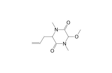 2,5-Piperazinedione, 3-methoxy-1,4-dimethyl-6-(2-propenyl)-