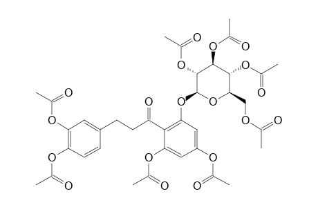 3,4,4',6'-TETRA-O-ACETYL-DIHYDRO-CHALCONE-2'-O-BETA-D-2'',3'',4'',6''-TETRA-O-ACETYL-GLUCOPYRANOSIDE