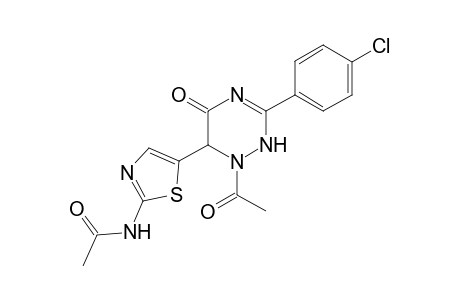 N-[5-[1-acetyl-3-(4-chlorophenyl)-5-keto-2,6-dihydro-1,2,4-triazin-6-yl]thiazol-2-yl]acetamide