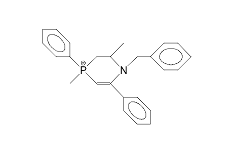 1-Benzyl-2,4-dimethyl-4,6-diphenyl-1,2,3,4-tetrahydro-1,4-azaphosphorinium cation