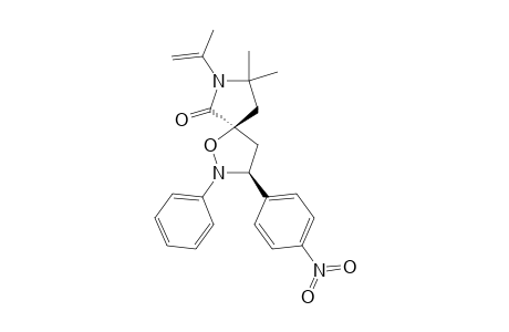 2-PHENYL-3-(4-NITROPHENYL)-6-OXO-7-(1-METHYLETHENYL)-8,8-DIMETHYL-1-OXA-2,7-DIAZASPIRO-[4.4]-NONANE
