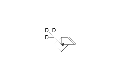7-Trideuteriomethyl-bicyclo(2.2.1)hept-2-en-7-yl cation