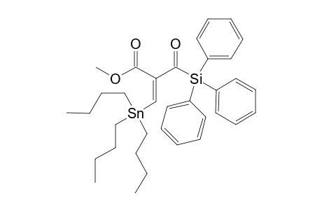 (E)-2-carbonylmethoxy-3-tributylstannylpropenoyltriphenylsilane