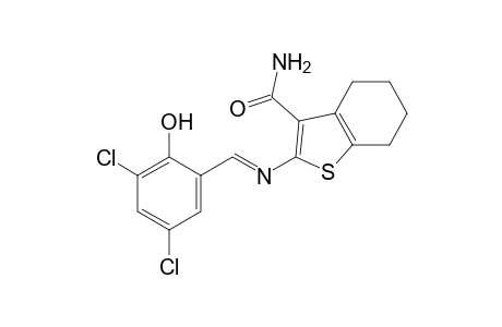 2-[(3,5-dichlorosalicylidene)amino]-4,5,6,7-tetrahydrobenzo[b]thiophene-3-carboxamide