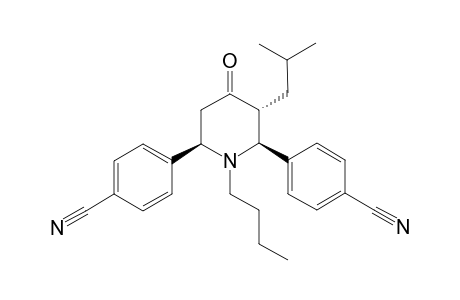 4,4'-((2S,3R,6R)-1-butyl-3-isobutyl-4-oxopiperidine-2,6-diyl)dibenzonitrile