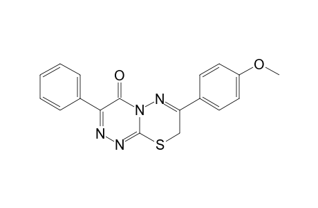 7-p-Methoxyphenyl-3-phenyl-8H-[1,2,4]triazino[3,4-b][1,3,4]thiadiazin-4-one