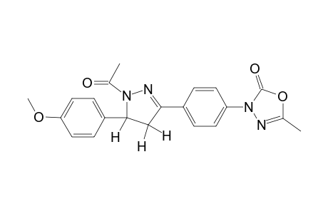 3-[4'-(4'',5''-Dihydro-1"-acetyl-5"-(p-anisyl)-1H-pyrazol-3"-yl)phenyl]-5-methyl-1,3,4-oxadiazol-2(3H)-one