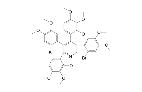 3,5-BIS-(2-BROMO-4,5-DIMETHOXYPHENYL)-2,4-BIS-(2-HYDROXY-3,4-DIMETHOXYPHENYL)-PYRIDINE
