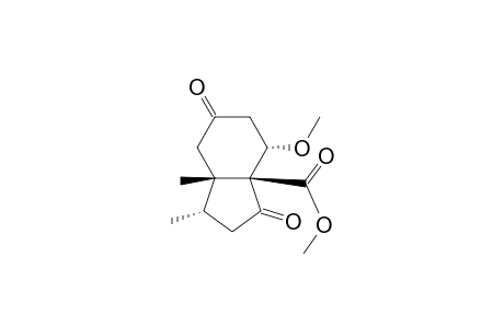 (3S*,3aS*,7S*,7aS*)-methyl 2,3,3a,6,7,7a-hexahydro-7-methoxy-3,3a-dimethyl-1,5(4H)-dioxoindene-7a-carboxylate