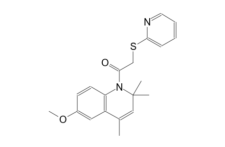 quinoline, 1,2-dihydro-6-methoxy-2,2,4-trimethyl-1-[(2-pyridinylthio)acetyl]-