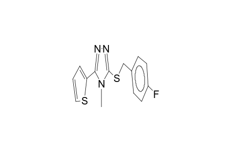 3-(2-thienyl)-4-methyl-5-(4-fluorobenzylthio)-4H-1,2,4-triazole