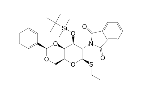 ETHYL-4,6-O-BENZYLIDENE-3-O-(TERT.-BUTYLDIMETHYLSILYL)-2-DEOXY-2-PHTHALIMIDO-1-THIO-BETA-D-GALACTOPYRANOSIDE