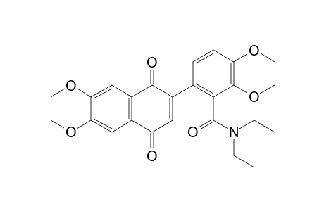 N,N-Diethyl-6-(6',7'-dimethoxy-1',4'-dioxo-1',4'-dihydro-2'-naphthalenyl)-2,3-dimethoxybenzamide