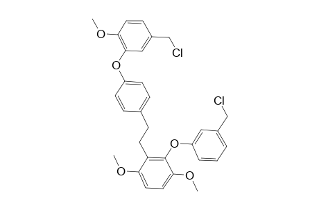 2-[2-[4-[5-(chloromethyl)-2-methoxy-phenoxy]phenyl]ethyl]-3-[3-(chloromethyl)phenoxy]-1,4-dimethoxy-benzene