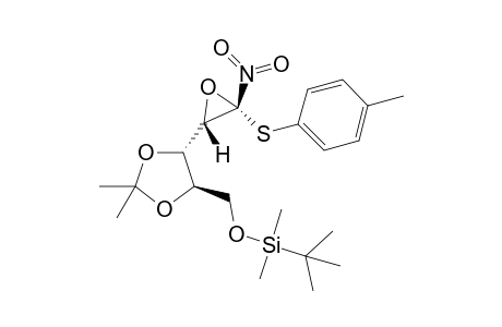(2'S,3'S,4R,5S)-2,2-Dimethyl-5-[(tert-butyldimethylsilyloxy)methyl]-4-[3'-[(4"-methylphenyl)thio]-3'-nitrooxiran-2'-yl]-1,3-dioxolane