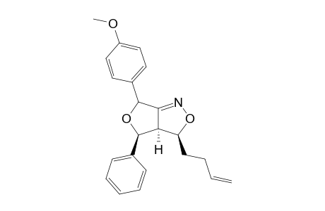 cis-3-(3-Butenyl)-3a,4-dihydro-6-(4-methoxyphenyl)-4-phenyl-3H,6H-furo[3,4-c]isoxazole