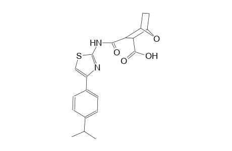 3-({[4-(4-isopropylphenyl)-1,3-thiazol-2-yl]amino}carbonyl)-7-oxabicyclo[2.2.1]heptane-2-carboxylic acid