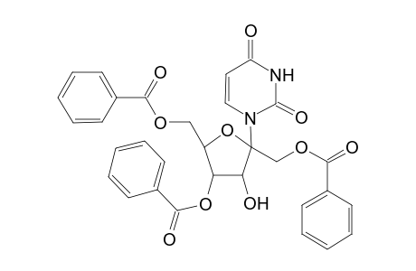2-(1,4,6-Tri-O-benzoyl-.beta.,D-fructofuranosyl)uracil