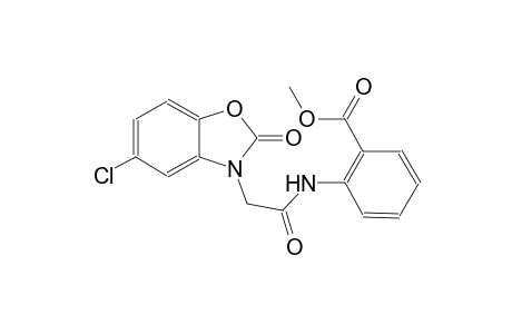 methyl 2-{[(5-chloro-2-oxo-1,3-benzoxazol-3(2H)-yl)acetyl]amino}benzoate