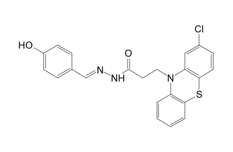 2-chloro-10-phenothiazinepropionic acid, (p-hydroxybenzylidene)hydrazide