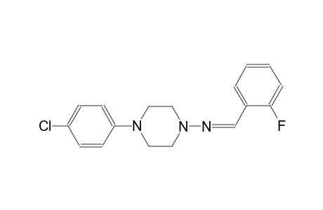 1-piperazinamine, 4-(4-chlorophenyl)-N-[(2-fluorophenyl)methylene]-