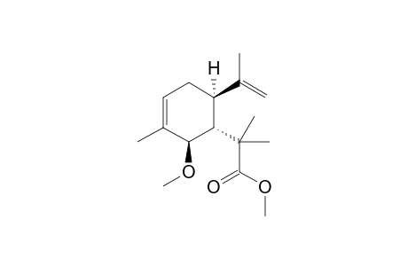 2-[(1R,2R,6R)-2-methoxy-3-methyl-6-(1-methylethenyl)-1-cyclohex-3-enyl]-2-methylpropanoic acid methyl ester