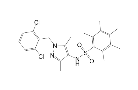 N-[1-(2,6-dichlorobenzyl)-3,5-dimethyl-1H-pyrazol-4-yl]-2,3,4,5,6-pentamethylbenzenesulfonamide