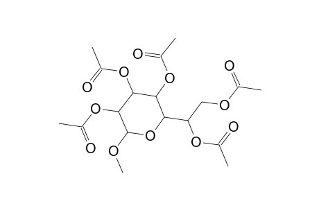 Methyl 2,3,4,6,7-penta-O-acetylheptopyranoside