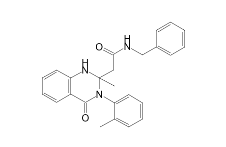 2-[2-methyl-3-(2-methylphenyl)-4-oxidanylidene-1H-quinazolin-2-yl]-N-(phenylmethyl)ethanamide