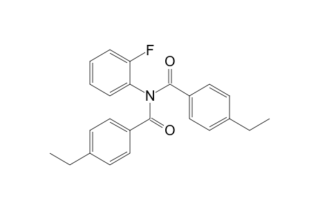 4-Ethyl-N-(4-ethylbenzoyl)-N-(2-fluorophenyl)benzamide