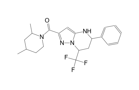 2-[(2,4-dimethyl-1-piperidinyl)carbonyl]-5-phenyl-7-(trifluoromethyl)-4,5,6,7-tetrahydropyrazolo[1,5-a]pyrimidine