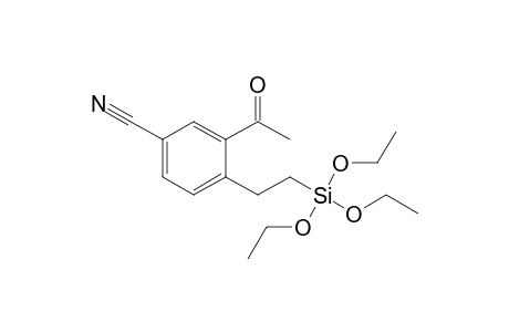 3-Acetyl-4-[2-(triethoxysilyl)ethyl]benzonitrile