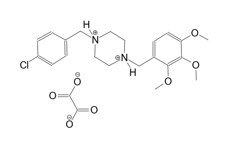 1-(4-chlorobenzyl)-4-(2,3,4-trimethoxybenzyl)piperazinediium oxalate