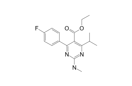 5-ETHOXYCARBONYL-6-(4'-FLUOROPHENYL)-4-ISOPROPYL-2-(METHYLAMINO)-PYRIMIDINE