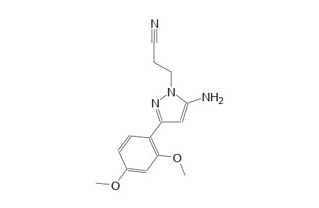 1H-pyrazole-1-propanenitrile, 5-amino-3-(2,4-dimethoxyphenyl)-