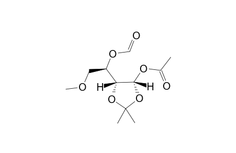 Acetic acid (4S,5R)-5-((R)-1-formyloxy-2-methoxy-ethyl)-2,2-dimethyl-[1,3]dioxolan-4-yl ester