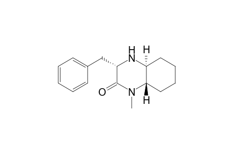 (3S,4aS,8aS)-1-methyl-3-(phenylmethyl)-3,4,4a,5,6,7,8,8a-octahydroquinoxalin-2-one