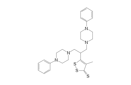 5-[1,3-bis(4-phenylpiperazin-1-yl)propan-2-yl]-4-methyldithiole-3-thione