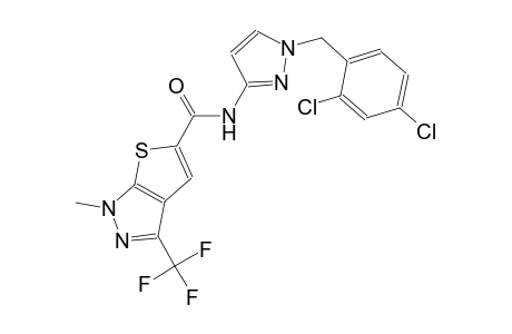 1H-thieno[2,3-c]pyrazole-5-carboxamide, N-[1-[(2,4-dichlorophenyl)methyl]-1H-pyrazol-3-yl]-1-methyl-3-(trifluoromethyl)-