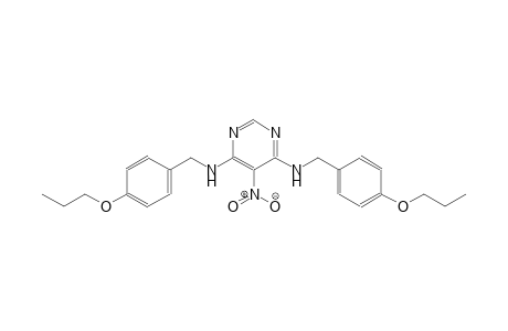 4,6-pyrimidinediamine, 5-nitro-N~4~,N~6~-bis[(4-propoxyphenyl)methyl]-
