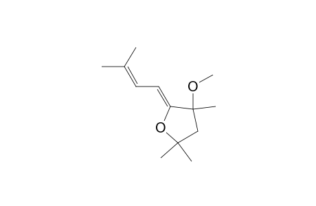 3-Methoxy-2-(3-methyl-2-butenylidene)-3,5,5-trimethyltetrahydrofuran