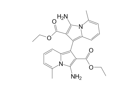 3,3'-Diamino-5,5'-dimethyl[1,1'-biindolizin]-2,2'-dicarboxylic acid diethylester
