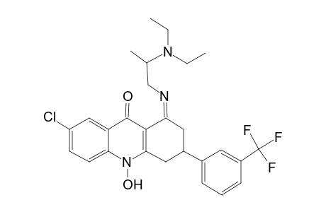 (1Z)-7-Chloro-1-([(Z)-2-(diethylamino)propyl]imino)-10-hydroxy-3-[3-(trifluoromethyl)phenyl]-1,3,4,10-tetrahydro-9(2H)-acridinone