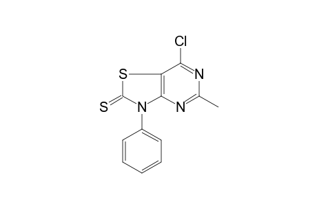 7-Chloranyl-5-methyl-3-phenyl-[1,3]thiazolo[4,5-d]pyrimidine-2-thione