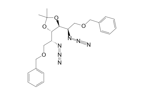 2,5-DIAZIDO-1,6-DI-O-BENZYL-2,5-DIDEOXY-3,4-O-METHYLETHYLIDENE-D-MANNITOL