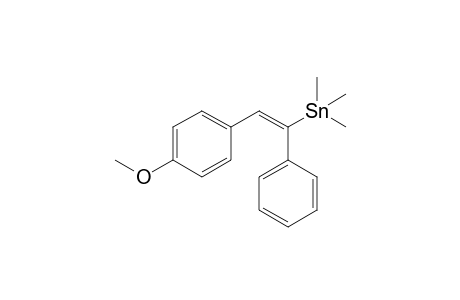 [(Z)-2-(4-methoxyphenyl)-1-phenyl-ethenyl]-trimethyl-stannane