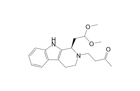 (1R)-1-(2',2'-Dimethoxyethyl)-2-(3'-oxobutyl)-1,2,3,4-tetrahydro-.9H-beta.-carboline