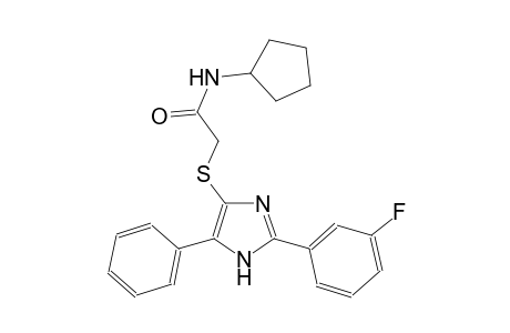 acetamide, N-cyclopentyl-2-[[2-(3-fluorophenyl)-5-phenyl-1H-imidazol-4-yl]thio]-